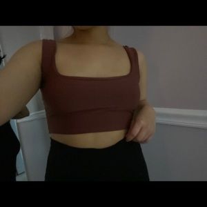 Orange/red crop top